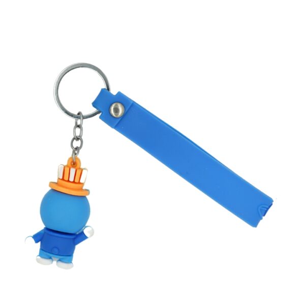 ANIKRAFT-  Adorable World Famous Cartoon Doraemon in Swimming Tube For Gadget 3D keychain Key Chain - Image 2