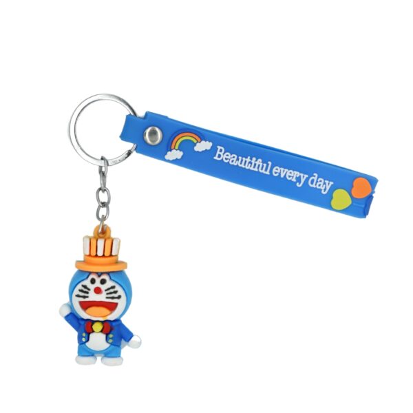 ANIKRAFT-  Adorable World Famous Cartoon Doraemon in Swimming Tube For Gadget 3D keychain Key Chain