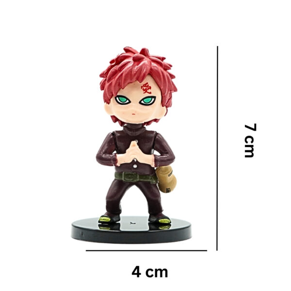 Anikraft-  Anime Gaara Action 7 CM Figure Limited Edition for Car Dashboard, Home Decors, Office Desk and Study Table - Image 2