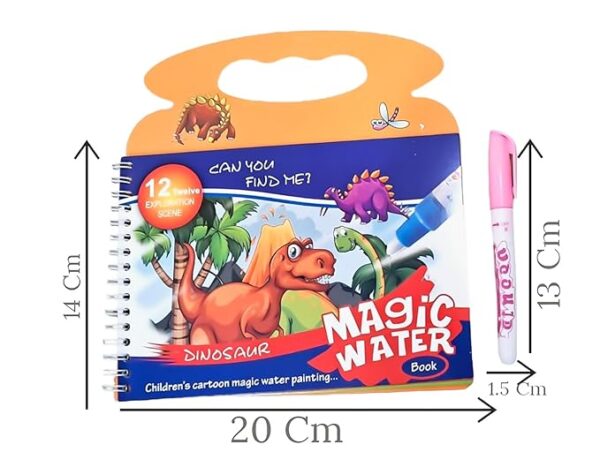 ANIKRAFT Reusable Magic Water Drawing Book for Kids | 4 water coloring books | Water Coloring Book for kids Drawing Books Toys for Kids, Return Gifts for Party for Kids Toys for 2-5 Years - Image 4