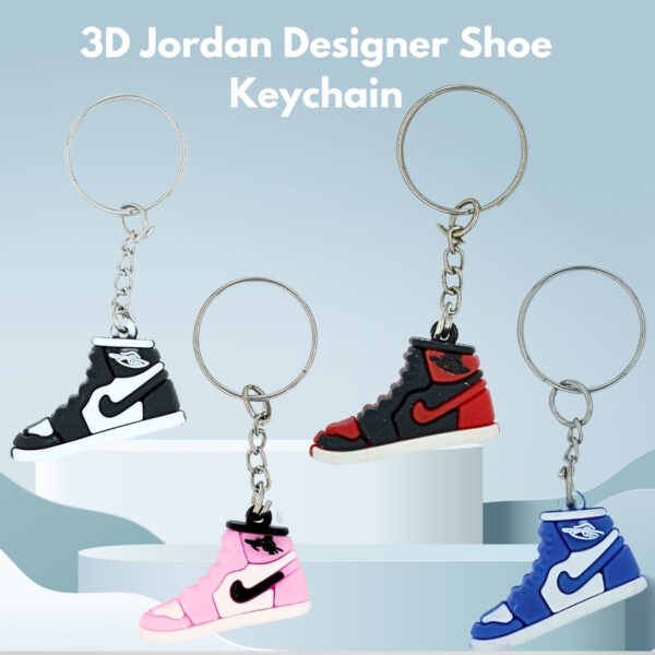 3D Sneaker Keychain Pair of 4 Different Color